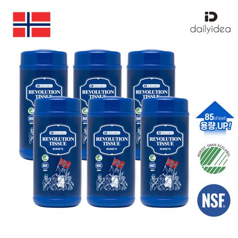 [더블구성]데일리아이디어 혁명티슈 (85매x6통).