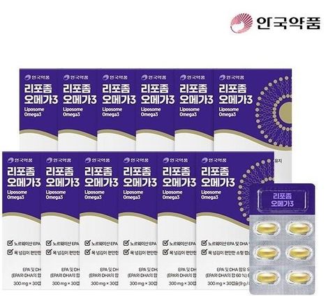 [방송에서만 6+6] 안국약품 리포좀 오메가3 (총 12개월분)