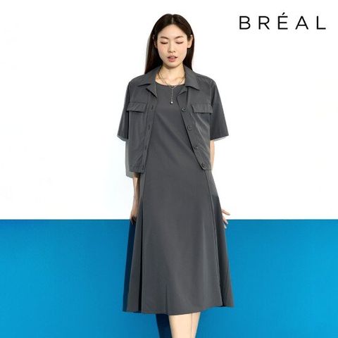 브리엘 25SS 썸머 냉감 원피스+재킷 셋업[런칭 가격 79,900원]