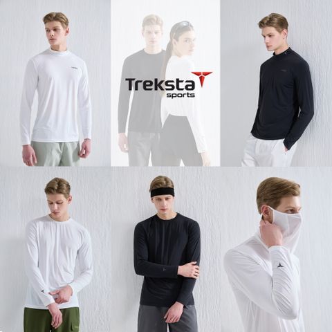 ★ 트렉스타 25SS 남성 쿨 러너 베이스레이어 4종 + 마스크 1종 세트