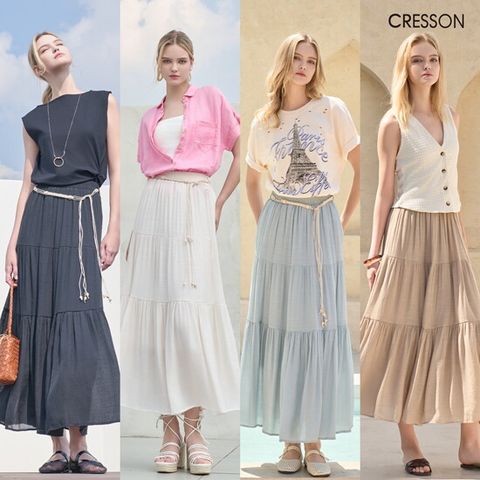 ○ 25SS 티어드 밴딩 스커트 1종