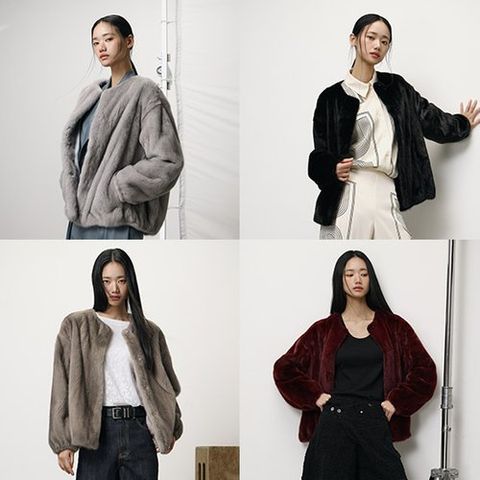 [유로컬렉션] 사파이어 휘메일 풀스킨 밍크 코트