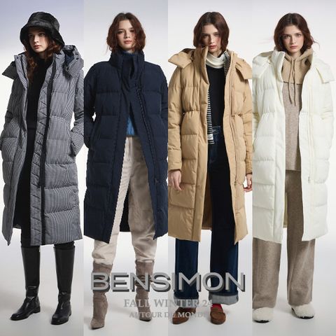 (역시즌) 벤시몽 하이넥 후드 롱패딩 39,900원