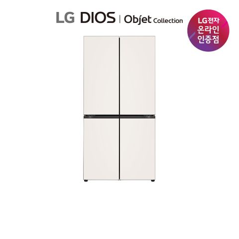 LG디오스 오브제 글라스 6도어 냉장고 M876GBB232 색상택1