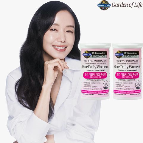 [비노출] 닥터포뮬레이티드 원스 데일리 여성 유산균 30캡슐x2개 / 100억보장 질유래 미국유산균1위
