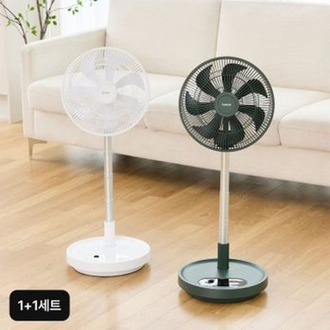(25년 최신상)1+1세트 보국 에어젯 스마트 무선폴딩팬