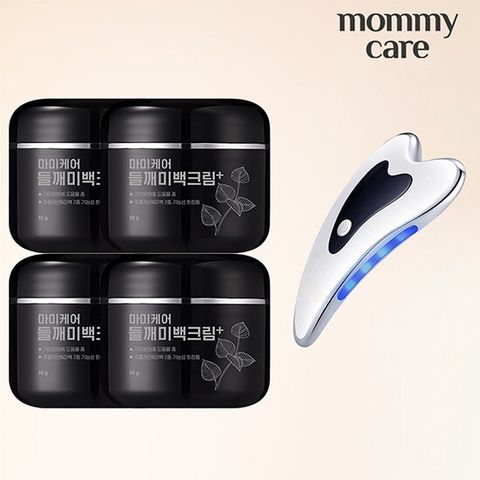 마미케어 들깨미백크림 50g 4통+ 하트 뷰티 마사지기