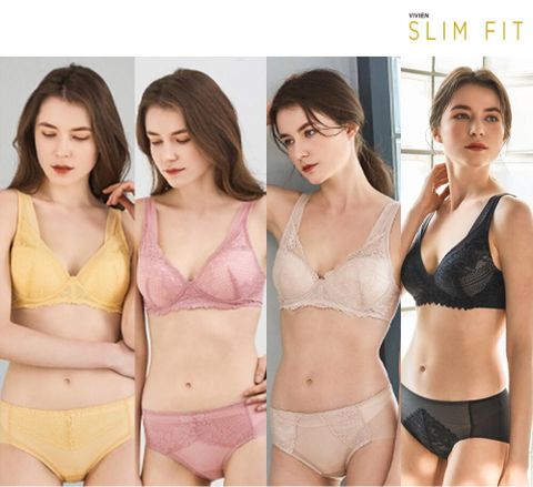 비비안 슬림핏 탄력 보정 브라팬티 4SET+세컨팬티 4종