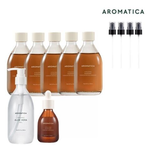 ★역대최다구성★[최유라쇼x항산화 프로젝트]피부 올케어 기초세트(에센스*5+세럼*1+알로에겔*1+에센스전용 펌프*4)