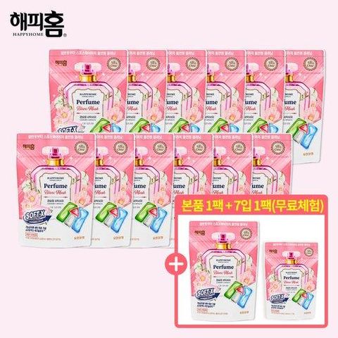 [유한양행] 해피홈 파워캡슐 올인원세제 소프트엑스 블랑머스크 30입x12팩+30입x1팩(추가제공)+7입x1팩(무료체험 제공) (총397개)
