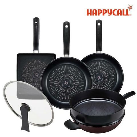 [카드 5%할인][방송에서만] HC 해피콜 스텔라 프라이팬 6종세트 
