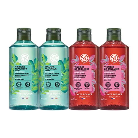 이브로쉐 두피 워터 리프레셔 모링가 400ml 2통+라즈베리 400ml 2통