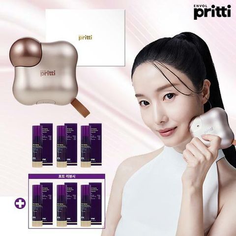 [카드 5%할인][앙블 쁘리띠] 콜드 플라즈마 기기 + 골드 부스터 앰플 30ml x 3병 + 포토 리뷰 (앰플 30ml x 3병)