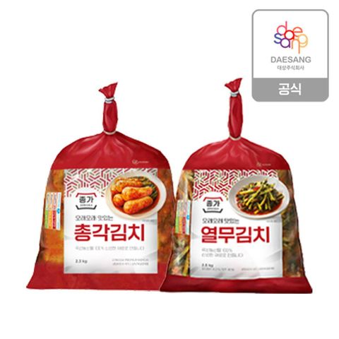 [삼성카드5%할인](m)총각김치2.3kg+열무김치2.5kg 