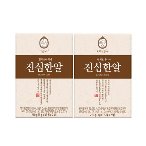 진심한알 멸치다시마 2박스X70정(140정)