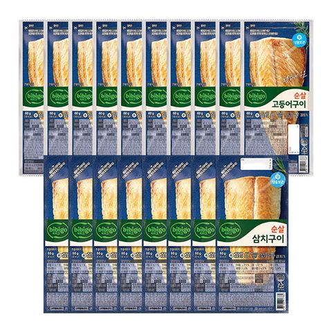 [카드 5%할인][CJ] 비비고 순살 생선구이 18팩