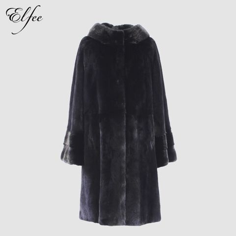 엘페 풀스킨 휘메일 밍크 후드 롱코트_블랙_EC14