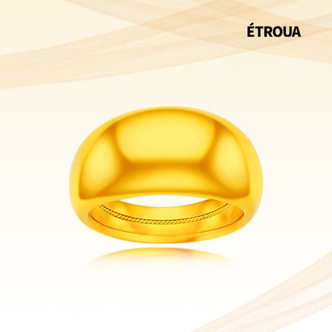 [에뜨루아]18K 볼륨 와이드 반지
