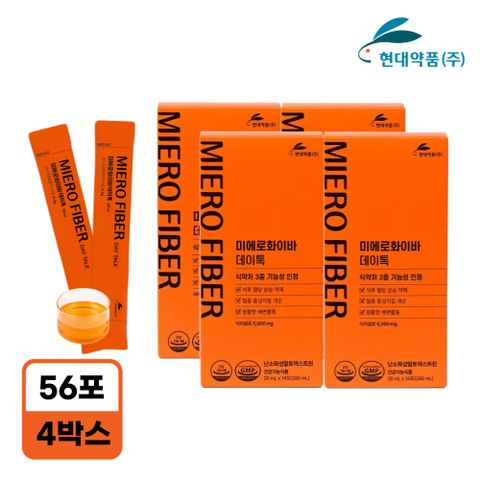 [최화정쇼 론칭]미에로화이바 데이톡 식이섬유 3중기능성 4박스