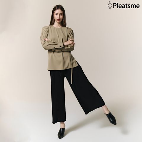 ○ 25FW 플리츠 투티어드 와이드 팬츠