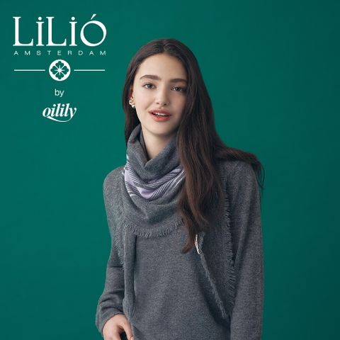 ○by 오일릴리 25FW 캐시미어 블렌디드 프린지 스카프