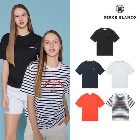 [삼성카드5%할인]세르즈블랑코 25SS 반팔티셔츠 5종 여성