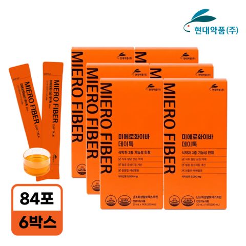 [최화정쇼 론칭]미에로화이바 데이톡 식이섬유 3중기능성 6박스