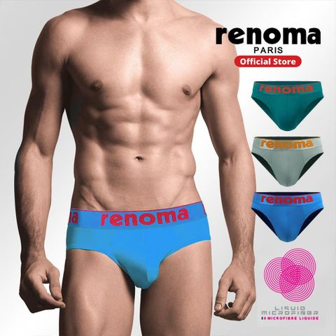 [카드 5%할인]레노마 남성 플러시 브리프 3종 (청녹,그레이,블루)