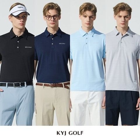 [KYJ GOLF] 김영주골프 최종가! 기능성 에어쿨링 카라티셔츠 4종, 남성