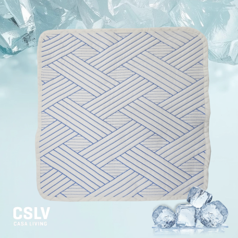 100% 국내제작 스퀘어핀쿨 쿨링 냉감 방석 1종