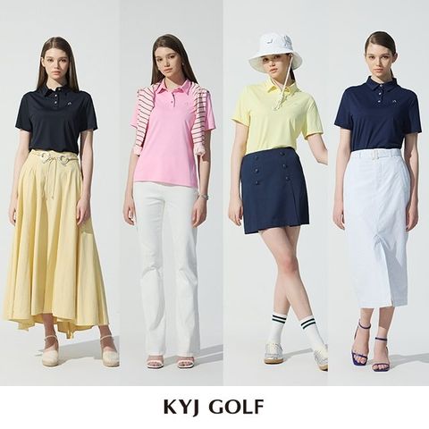 [KYJ GOLF] 김영주골프 최종가! 기능성 에어쿨링 카라티셔츠 4종, 여성