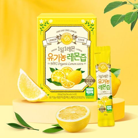 ○1일1레몬 유기농 레몬즙 20gx14포x6박스, 총84포