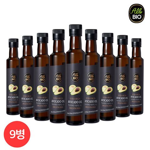 [50% SALE] 올바이오 엑스트라 버진 아보카도 오일 250ml x 9병