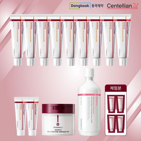 ★퍼스트클래스패키지★ 마데카크림 시즌7 50ml*9 + 15ml *2 + 1ml 무료체험 *4 + 멜라 에센스 500ml *1 + 앰플패드*1
