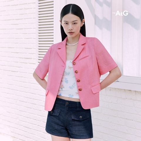 더엣지 25SS 프렌치린넨100 반팔자켓