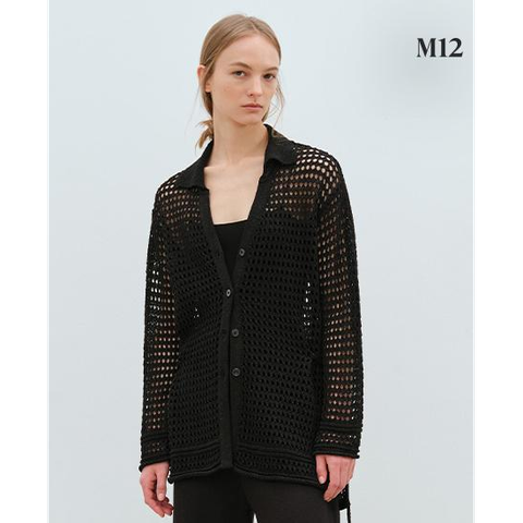 M12 25SS 프렌치린넨 롱 가디건