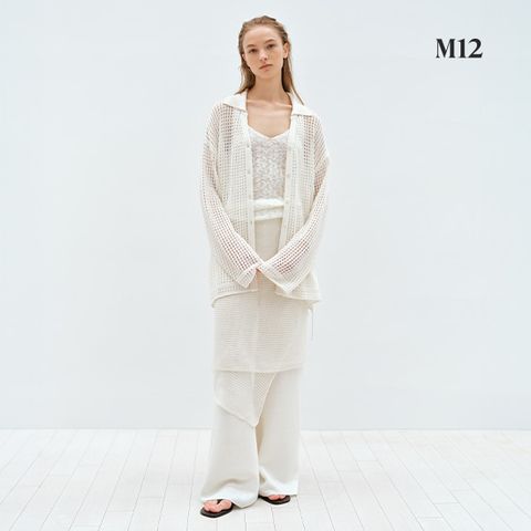M12 25SS 프렌치린넨 블렌디드 세미 와이드 팬츠
