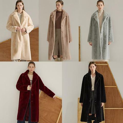 [카드 5%할인][역시즌특집]리오벨 페이크퍼 리버시블 롱무스탕+벨트 25FW