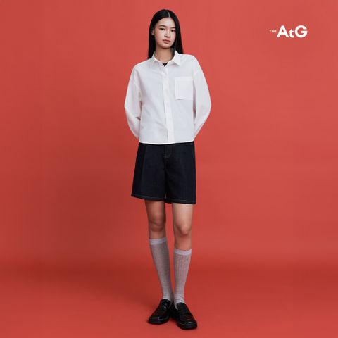 더엣지 25SS 와이드 하프 데님