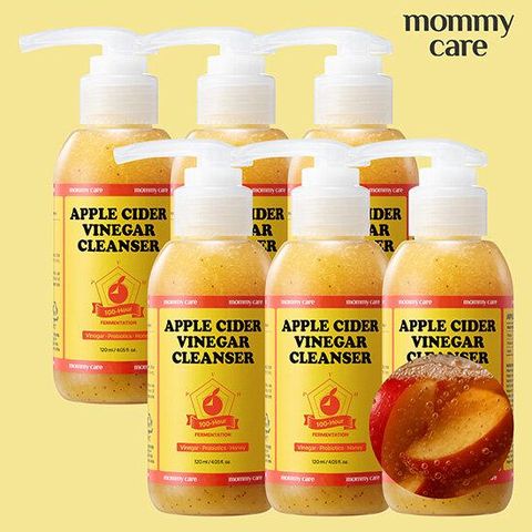 [카드 5%할인][최신상] APPLECIDER VINEGAR  마미케어 애사비 클렌저 세트 (120ml*6개)