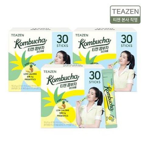 티젠 콤부차 파인애플 30스틱X3박스