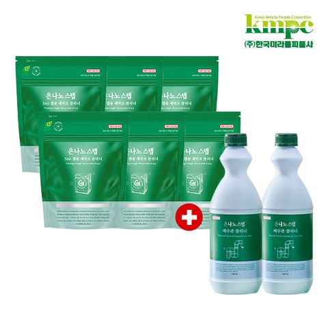 은나노스텝세탁조클리너6팩+배수관클리너2개