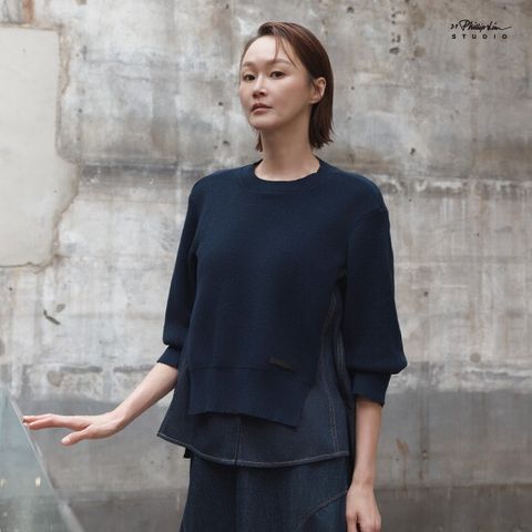 ○ 25FW 레이어드 니트 셔츠