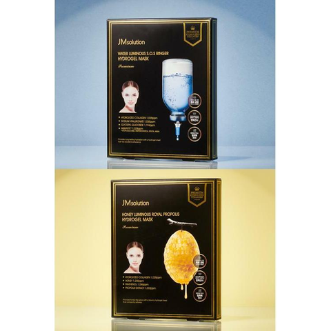 [삼성카드5%할인][총 10매] 마스크팩 명가 제이엠솔루션 겔마스크 2종 (꿀광, 물광 각 5매)