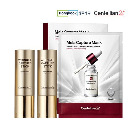 동국제약 마데카 주름스틱 2개+멜라캡처 앰플 마스크 4매
