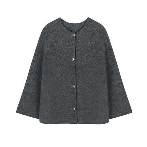 ●25FW 울 블렌딩 판초 케이프 가디건