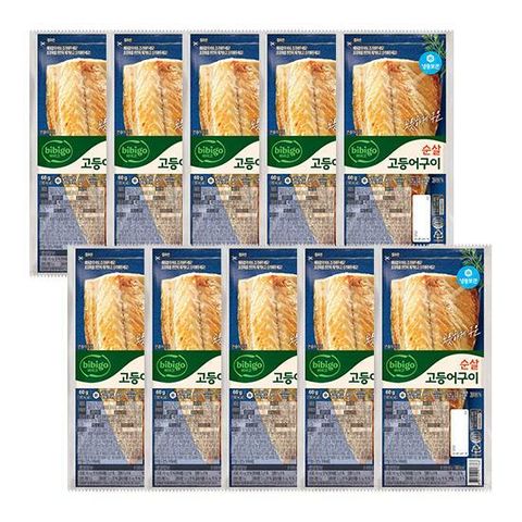 [카드 5%할인]lTVl비비고 순살고등어구이 60G X 10개 (냉동)