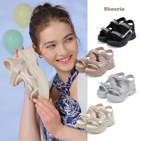 슈리오 쥬얼리 스트랩샌들 