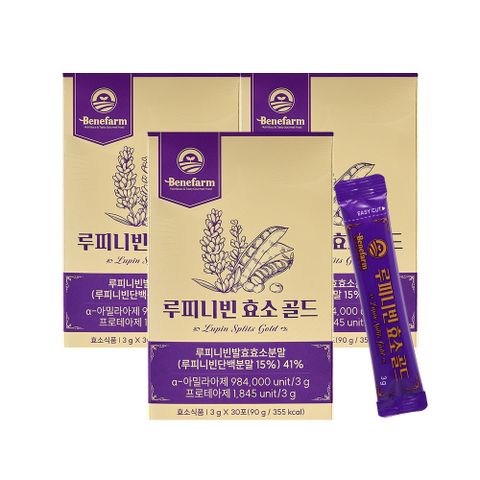 루피니빈 효소 골드 3박스 (총 90포)
