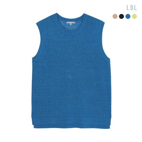○25SS 프렌치린넨 실크시스루 슬리브리스 니트